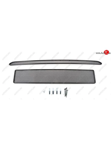 Сетка в воздухозаборник бампера Arbori (20 мм, сота) (Черная) Ford Explorer  U502 (2010-2016) дорестайлинг