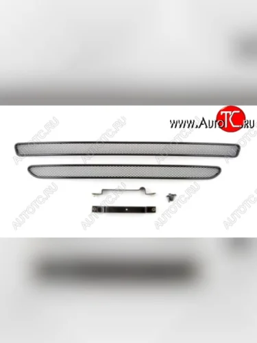 Сетка в воздухозаборник бампера Arbori (10 мм) (Черная) Ford Kuga  2 (2013-2016) дорестайлинг