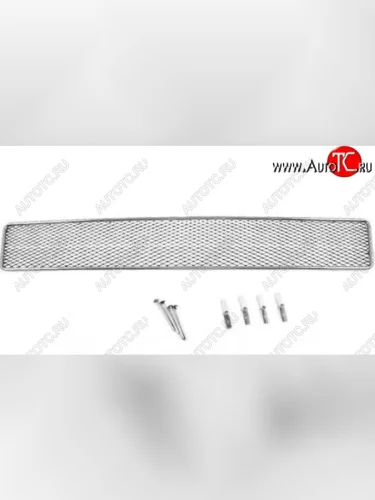 Сетка в воздухозаборник бампера Arbori (20 мм, сота) (Хром) Ford Ranger ( DoubleCab,  RapCab) (2011-2016) дорестайлинг