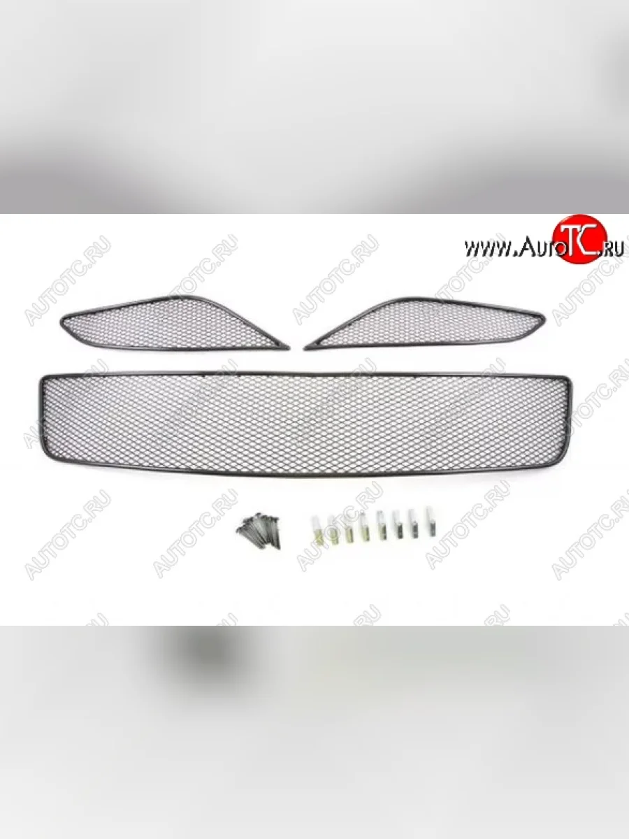 Сетка в воздухозаборник бампера Arbori (20 мм, сота)  Great Wall Hover H5 (2010-2017) (Черная)  с доставкой в г. Керчь