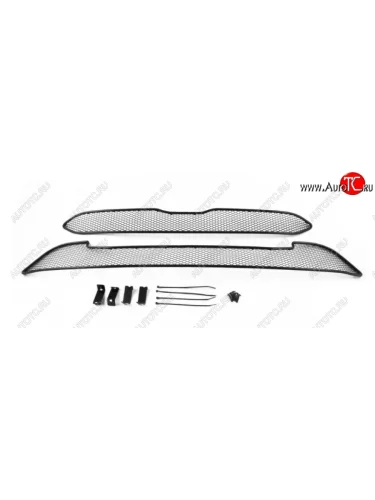 Сетка в воздухозаборник бампера 2.4 Arbori (10 мм) (Хром) Honda CR-V  RM1,RM3,RM4 (2012-2015) дорестайлинг