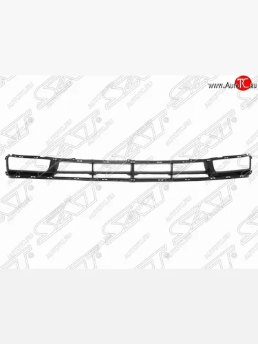 Решетка в передний бампер SAT (центр./ под туманки) Hyundai Accent 3 MC седан (2005-2011)