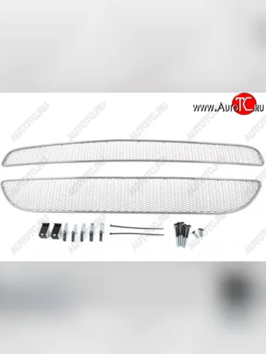 Сетка в воздухозаборник бампера Arbori (20 мм, сота) (Хром) KIA Picanto ( 2 TA хэтчбэк 5 дв.,  2 TA хэтчбэк 3 дв.) (2015-2017) рестайлинг