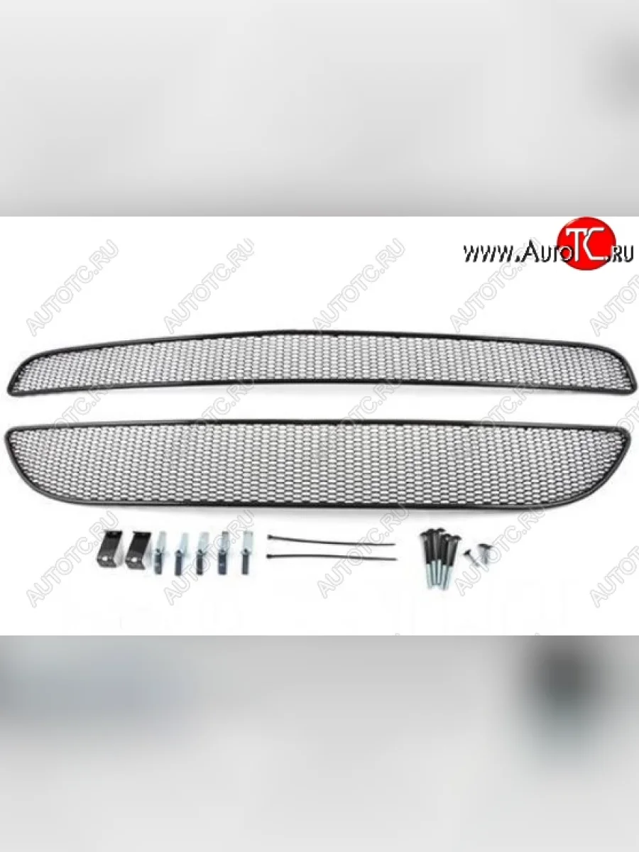 Сетка в воздухозаборник бампера Arbori (10 мм)  KIA Picanto (2015-2017) 2 TA хэтчбэк 5 дв., 2 TA хэтчбэк 3 дв. (Черная)  в Керчи Республика Крым