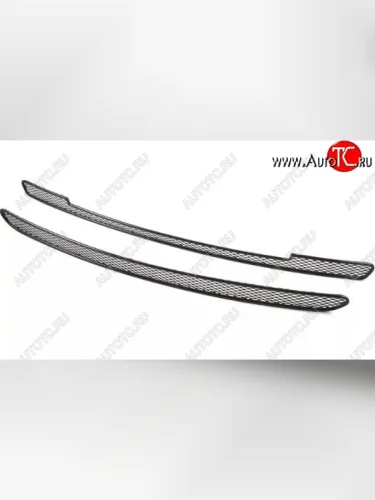 Сетка в воздухозаборник бампера Arbori (10 мм) (Хром) Лада ВАЗ Гранта  2190 (2011-2017) седан  дорестайлинг