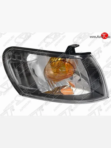 Правый указатель поворота передний (черный хрусталь) (13-51) SAT Toyota Corolla E100 седан (1991-2002)