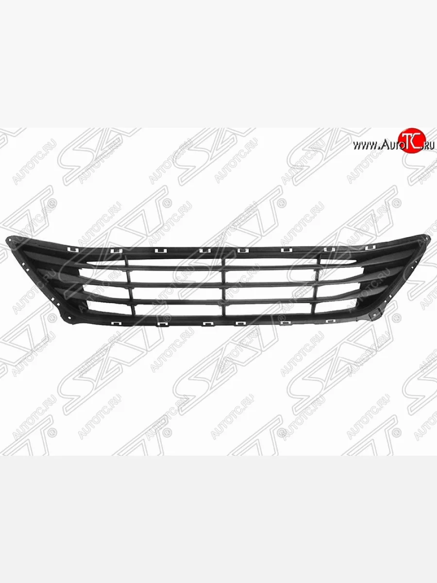 Решетка в передний бампер SAT (центр.) Hyundai Elantra MD рестайлинг (2013-2016)  в Керчи Республика Крым