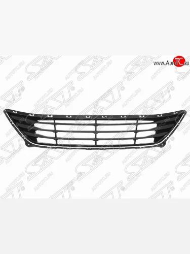 Решетка в передний бампер SAT (центр./ в сборе с молдингом) Hyundai Elantra MD рестайлинг (2013-2016)