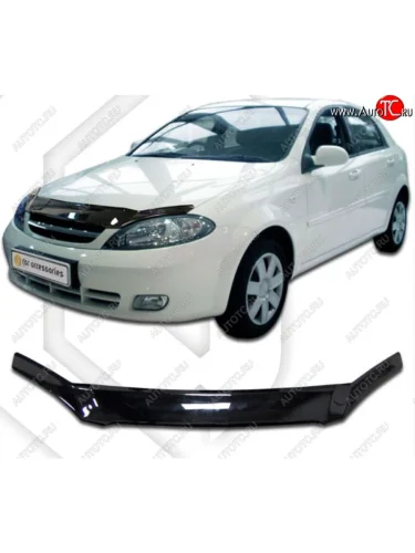 Дефлектор капота CA-Plastiс (Classic черный) Ravon Gentra (2015-2025)