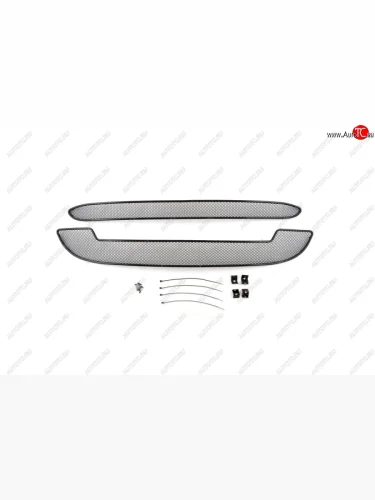 Сетка в воздухозаборник бампера Arbori (10 мм) (Черная) Лада ВАЗ XRAY - XRAY Cross