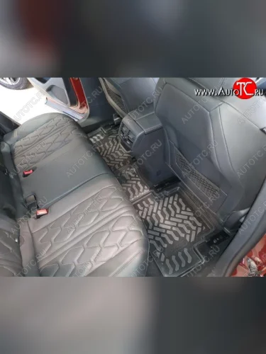 Коврики салона Aileron (3D с подпятником) Peugeot 3008 2 C1A,C2A доресайлинг (2016-2020)