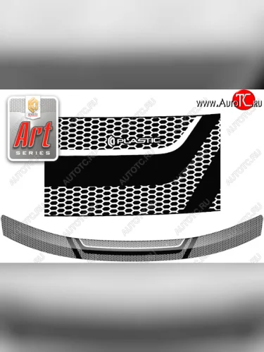 Дефлектор капота CA-Plastiс (Серия Art черная) Renault Duster HS дорестайлинг (2010-2015)