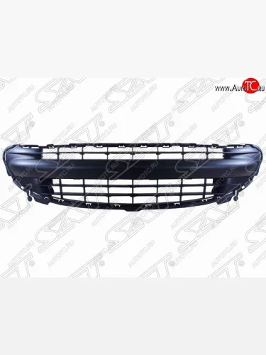 Решётка в передний бампер (цельная) SAT Peugeot 207 WC хэтчбэк 5 дв. дорестайлинг (2006-2009)