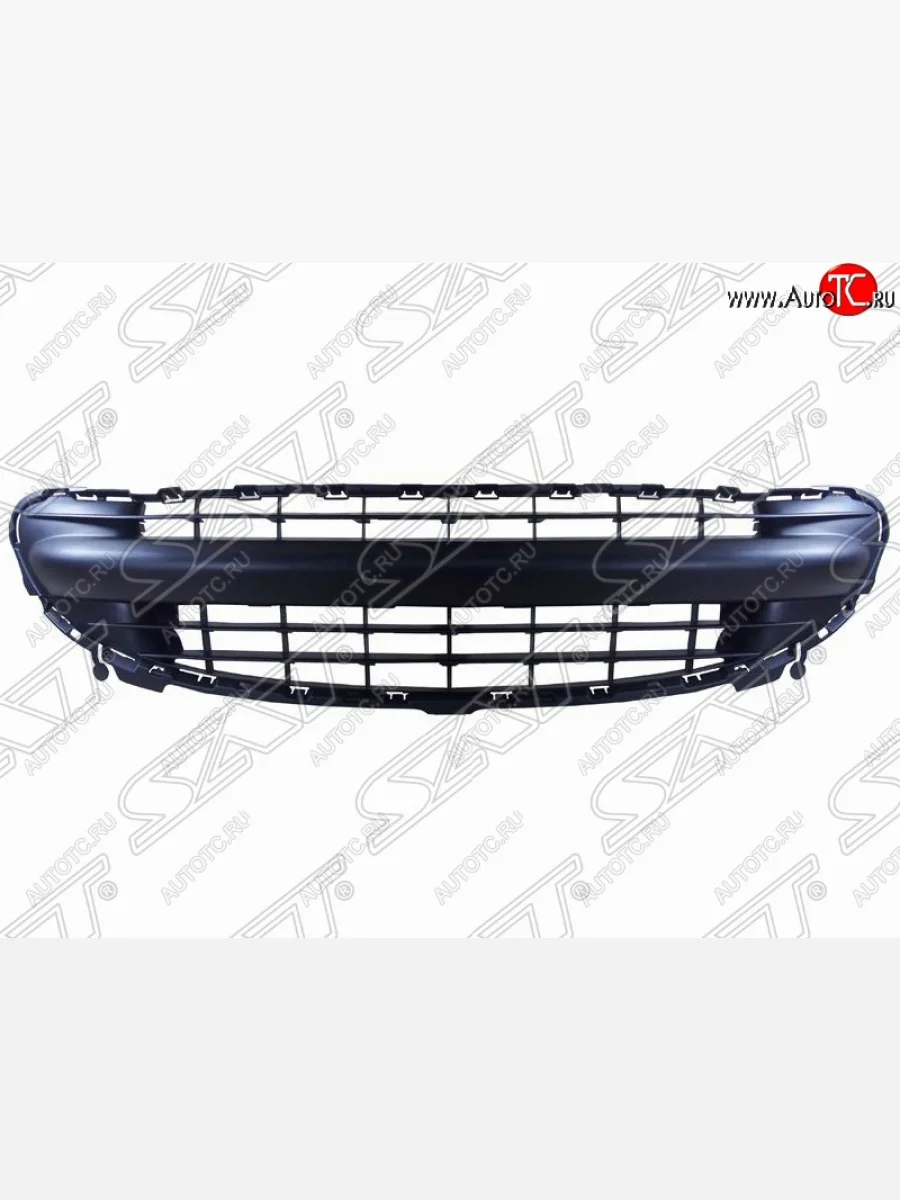 Решётка в передний бампер (цельная) SAT Peugeot 207 WC хэтчбэк 5 дв. дорестайлинг (2006-2009)  с доставкой в г. Пермь