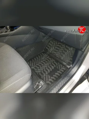 Коврики салона (3D с подпятником) Aileron Toyota C-HR NGX10, ZGX10 дорестайлинг (2016-2019)