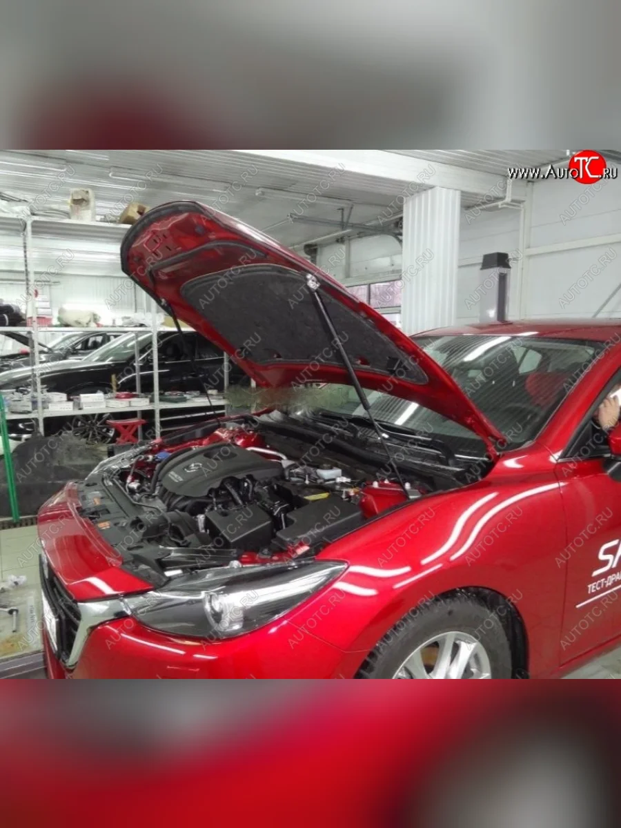 Упор капота Russtal Mazda 3/Axela BM рестайлинг, хэтчбэк (2016-2019)  в Перми Пермском крае