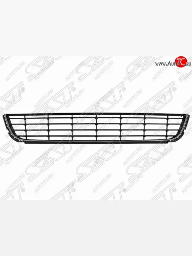 Решётка в передний бампер (с хром молдингом) 5D SAT Volkswagen Golf  6 Mk6 (2008-2014) хэтчбэк 5 дв.