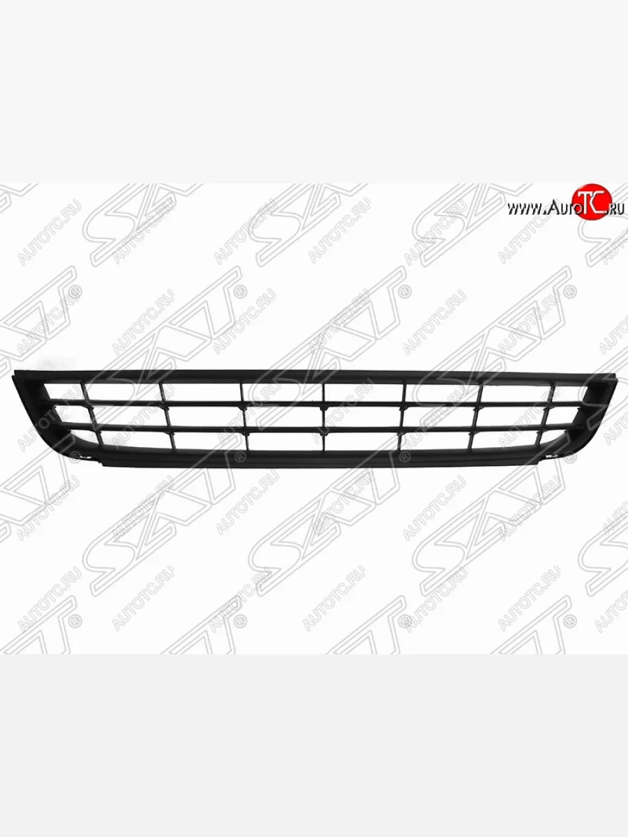 Решётка в передний бампер (с хром молдингом) SAT Volkswagen Jetta A6 седан дорестайлинг (2011-2015)  в Керчи Республика Крым