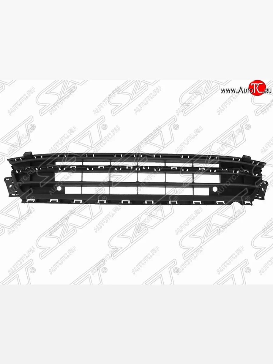 Решетка в передний бампер (с отв. под парктроник) SAT Volkswagen Jetta A6 седан рестайлинг (2015-2018)  в Керчи Республика Крым