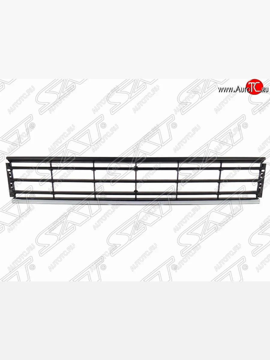 Решетка в передний бампер (с хромом) SAT Volkswagen Passat B7 седан (2010-2015)  в Воронеже Воронежской области