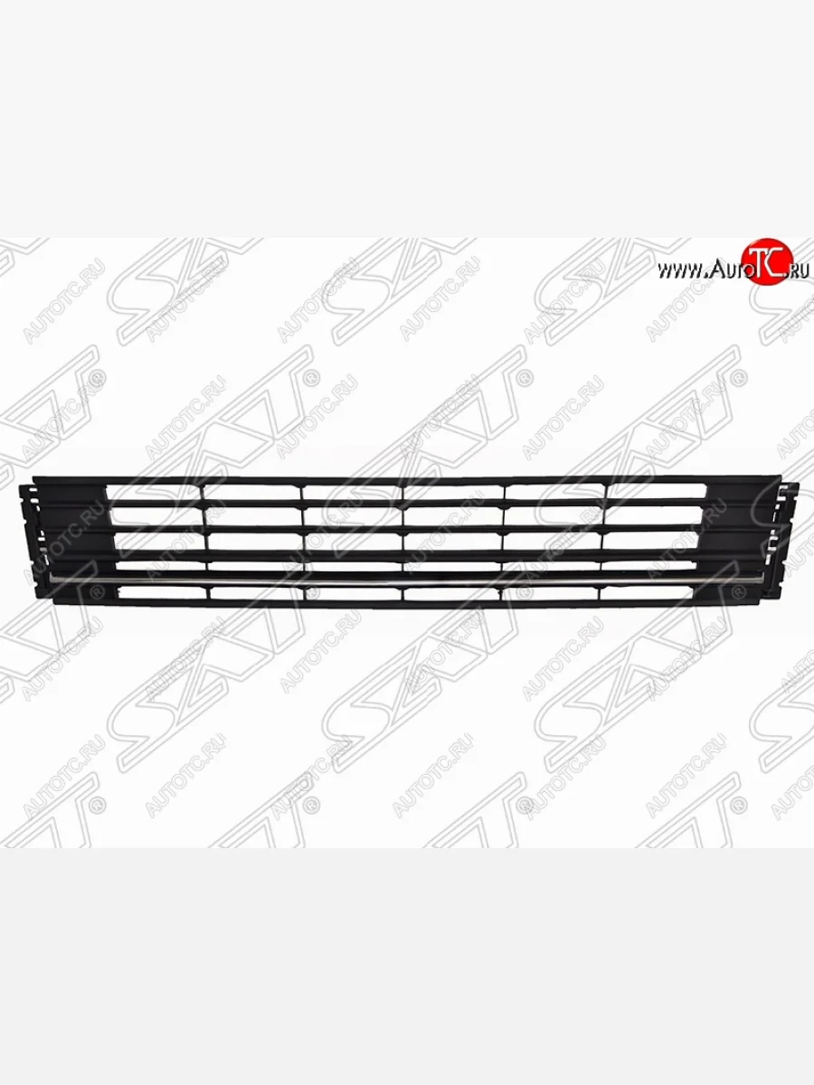 Решетка в передний бампер (с хром молдингом) SAT Volkswagen Polo Mk5 6R,6C,61 седан рестайлинг (2015-2020)  в Перми Пермском крае