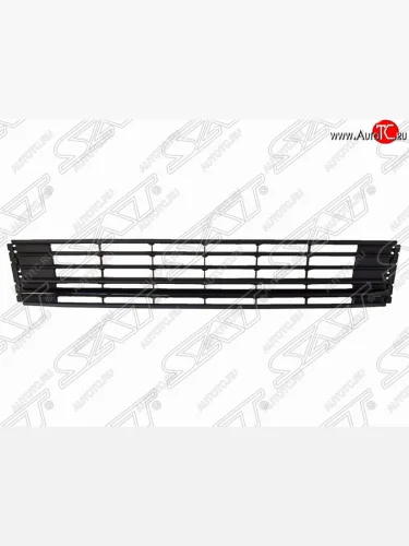 Решётка в передний бампер (чёрная) SAT Volkswagen Polo  Mk5 6R,6C,61 (2015-2020) седан рестайлинг