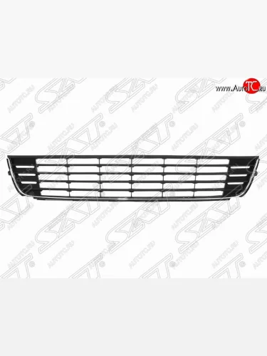 Решётка в передний бампер (черная) SAT Volkswagen Caddy 2K рестайлинг (2010-2015)