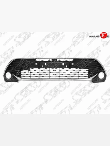 Решётка в передний бампер (с оправами) (RUSSIAN TYPE) SAT Toyota Camry  XV55 (2017-2018) 2-ой рестайлинг
