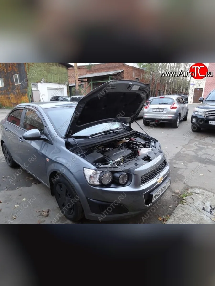 Упоры капота Russtal Chevrolet Aveo T300 хэтчбек (2011-2015)  в Керчи Республика Крым