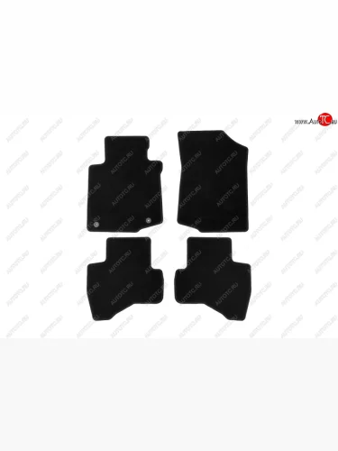 Коврики в салон Klever Econom (текстиль, 4 шт., без подпятника, оверлок) (Черный) Peugeot 107 PN хэтчбэк 3 дв. дорестайлинг (2005-2009)