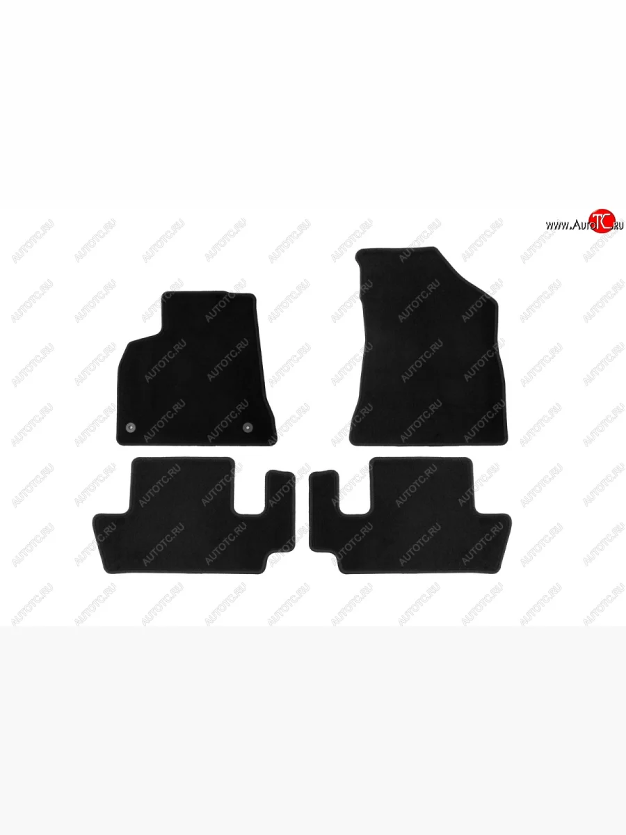 Коврики в салон Klever Econom (текстиль, 4 шт., без подпятника, оверлок) Peugeot 3008 дорестайлинг (2009-2013) (Черный)  в Керчи Республика Крым