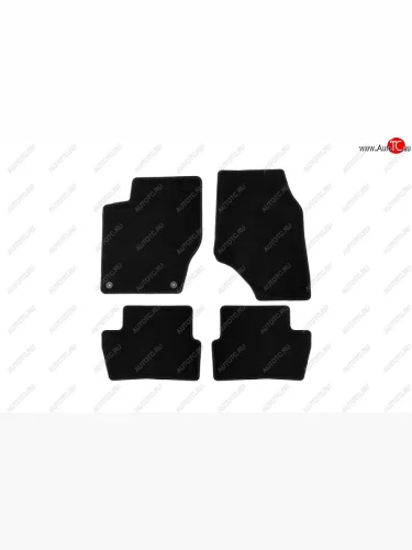 Коврики в салон Klever Econom (текстиль, 4 шт., без подпятника, оверлок) (Черный) Peugeot 308  T7 (2007-2014) хэтчбек 5 дв. дорестайлинг, хэтчбэк 5 дв. рестайлинг