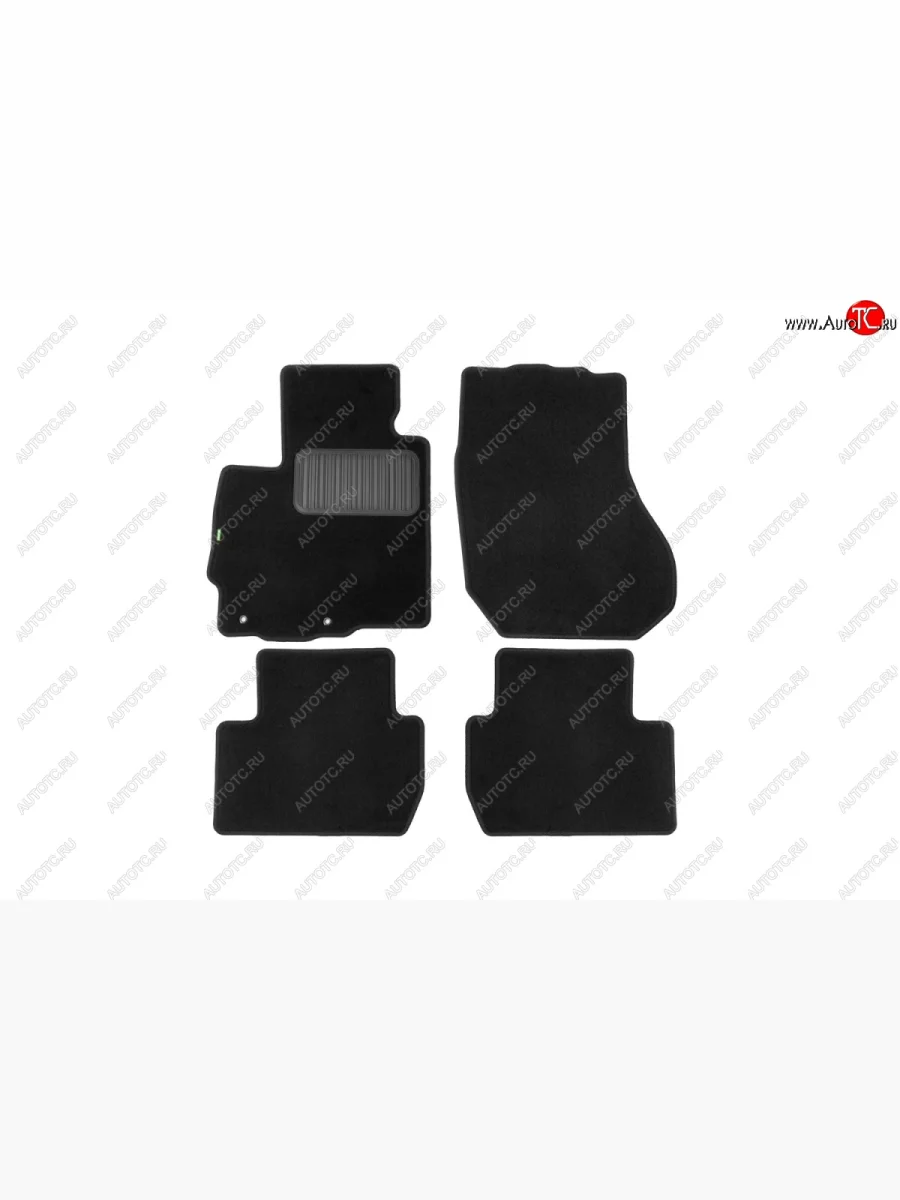 Коврики в салон Klever Standart (текстиль, 4 шт., подпятник, оверлок) Peugeot 4007 (2007-2012) (Черный)  в Перми Пермском крае