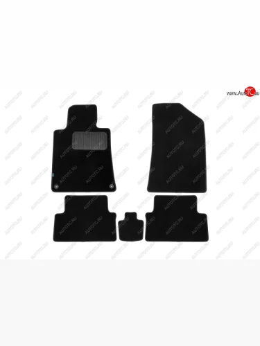 Коврики салона (АКПП, текстиль) Klever Premium (Черные) Peugeot 508  седан (2010-2018)