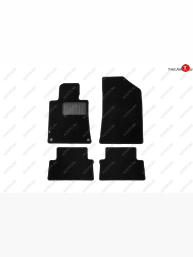 Коврики в салон Klever Standart (текстиль, 4 шт., без подпятника, оверлок) (Черный) Peugeot 508  седан (2010-2018)