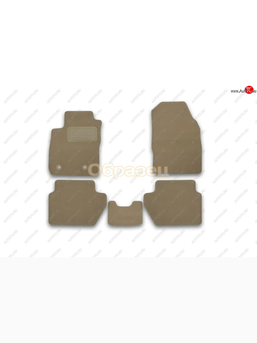 Коврики в салон Klever Premium (текстиль) Mazda 6 GJ 2-ой рестайлинг седан (2018-2025) (Бежевый)  в Перми Пермском крае