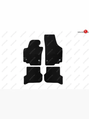 Коврики в салон Klever Econom (текстиль, 4 шт., без подпятника, оверлок) Seat Altea Freetrack (2008-2015) (Черный)