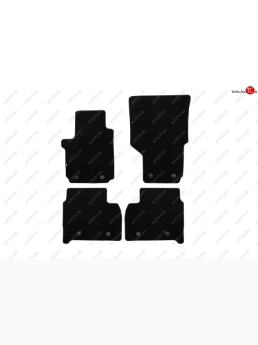 Коврики в салон Klever Econom (текстиль, 4 шт., без подпятника, оверлок) Volkswagen Amarok (2009-2016) дорестайлинг (Черный)