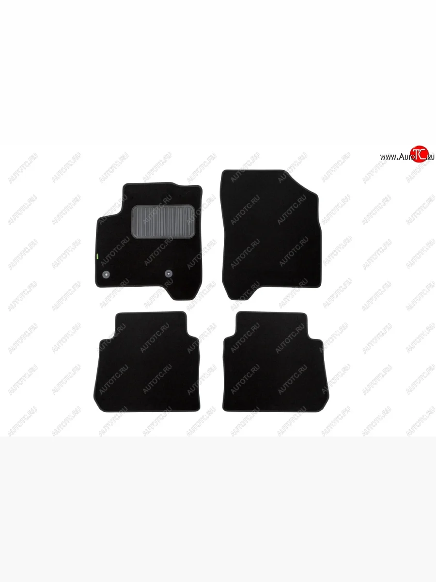 Коврики в салон Klever Standart (текстиль, 4 шт., подпятник, оверлок) CITROEN C3 Picasso дорестайлинг (2008-2012) (Черный)  в Перми Пермском крае