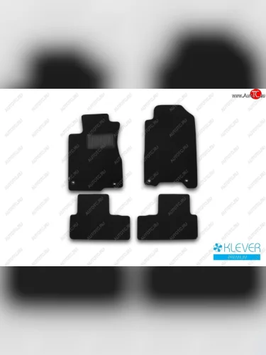 Коврики в салон (с сабвуфером) Klever Premium (текстиль) (Черный) Honda CR-V RM1,RM3,RM4 рестайлинг (2014-2018)