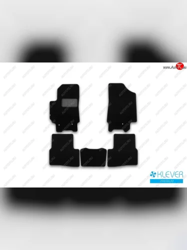 Коврики в салон Klever Premium (текстиль) (Черный) Hyundai Creta GS дорестайлинг (2015-2019)