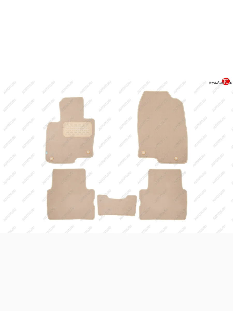 Коврики в салон Klever Premium (текстиль) Mazda CX-5 KF (2016-2025) (Бежевый)  с доставкой в г. Керчь