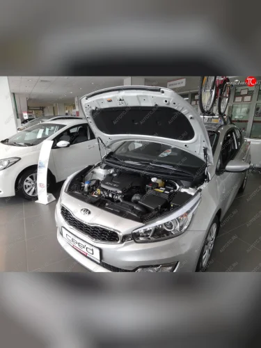 Упоры капота Russtal KIA Ceed 2 JD рестайлинг универсал (2015-2018)