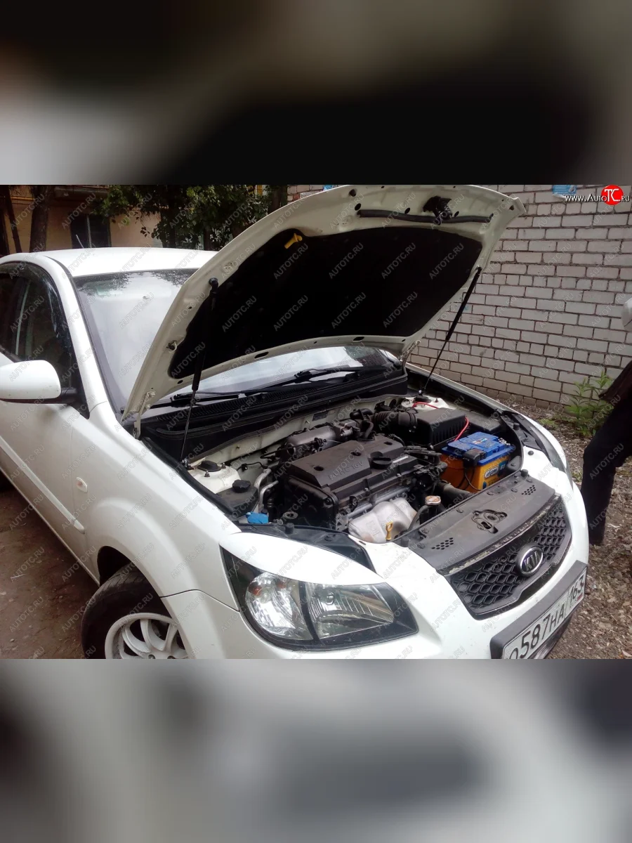 Упоры капота Russtal KIA Rio 2 JB дорестайлинг седан (2005-2009)  с доставкой в г. Пермь