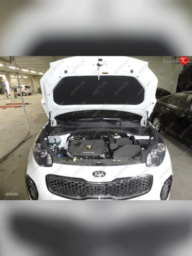 Упоры капота Russtal KIA Sportage  4 QL (2016-2022) дорестайлинг, рестайлинг