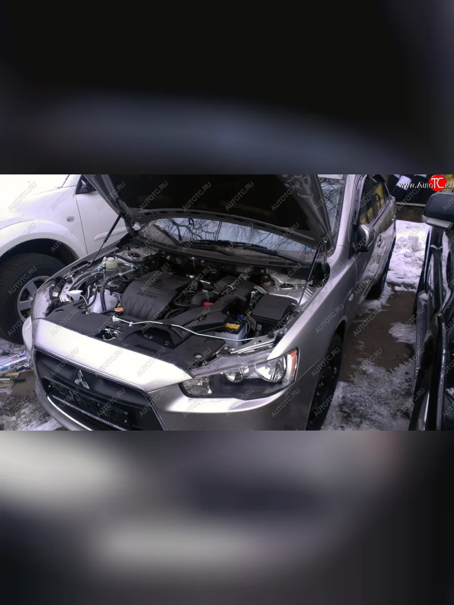 Упоры капота Russtal Mitsubishi Lancer 10 CY седан дорестайлинг (2007-2010)  с доставкой в г. Керчь