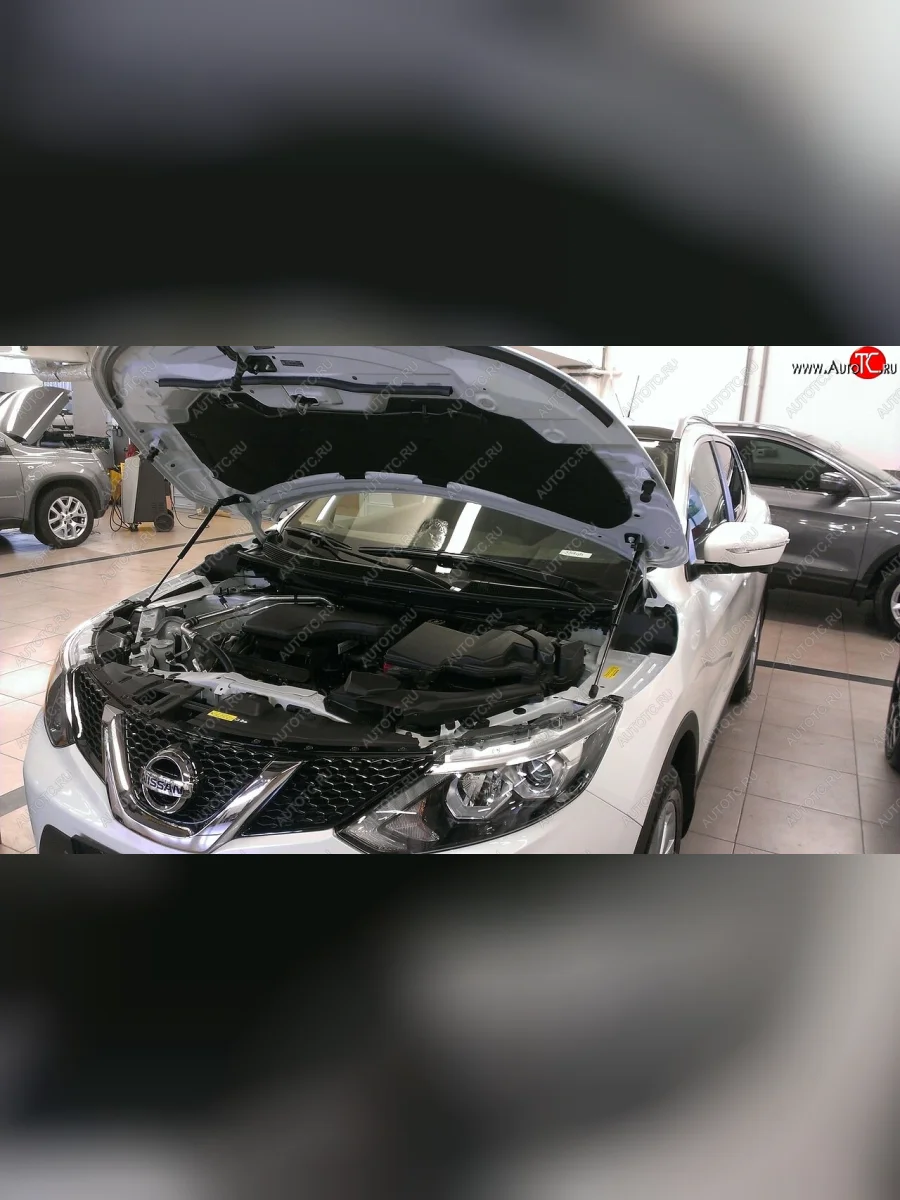 Упоры капота Russtal Nissan Qashqai 2 J11 дорестайлинг (2013-2019)  в Керчи Республика Крым