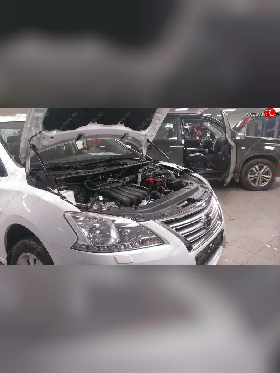 Упоры капота Russtal Nissan Sentra 7 B17 седан (2014-2017)  в Самаре Самарской области