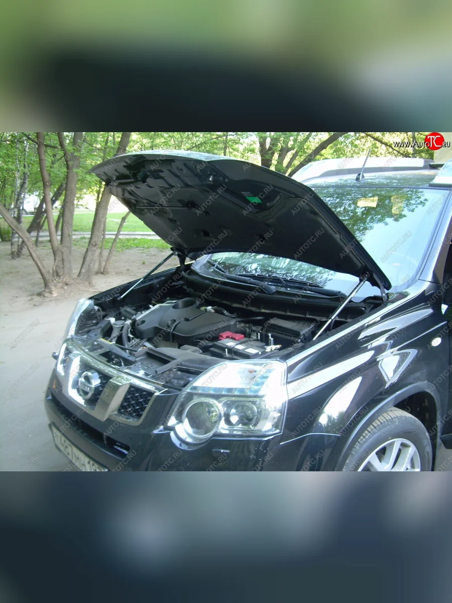 Упоры капота Russtal Nissan X-trail 2 T31 дорестайлинг (2007-2011)  в Самаре Самарской области