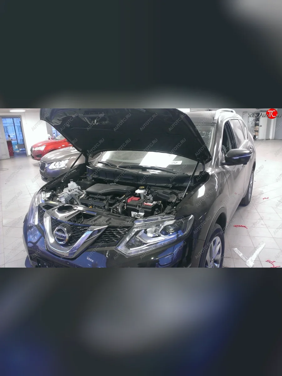 Упоры капота Russtal Nissan X-trail 3 T32 дорестайлинг (2013-2018)  в Самаре Самарской области